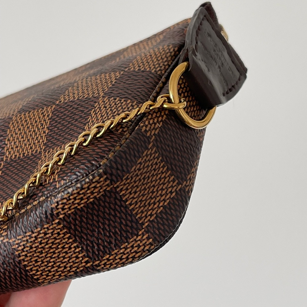 SOLD Louis Vuitton Mini Pochette Damier Ébène - Picture 7 of 14